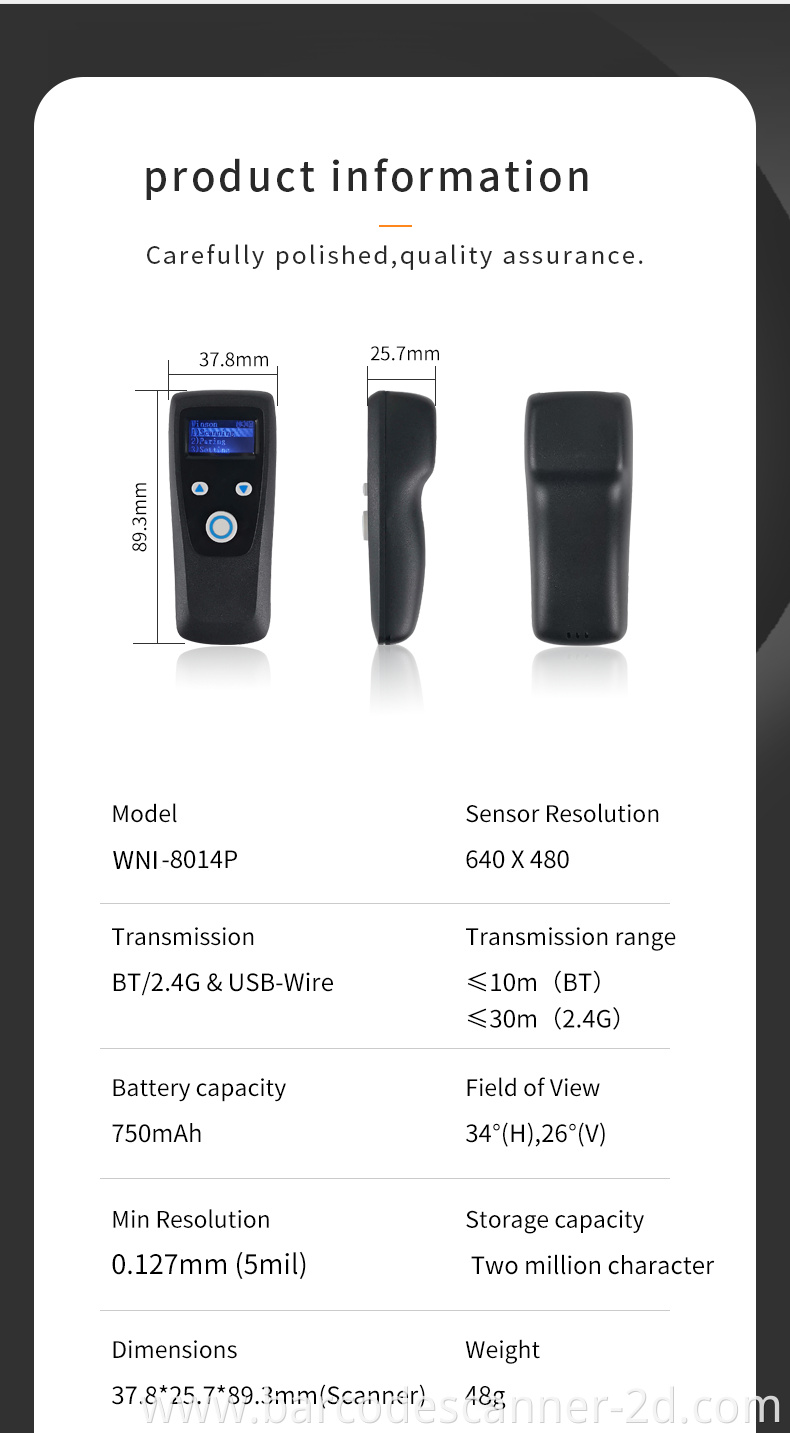 MINI Wireless Barcode Scanner